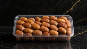 خرما زاهدی ۴۰۰ گرمی مروارید سیاه برای پذیرایی و میان‌وعده روزانه