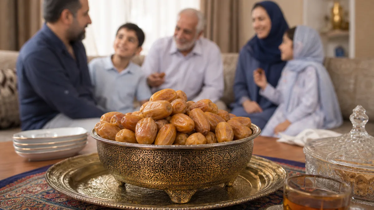 خانواده یا پذیرایی با خرما زاهدی فامیلا؟